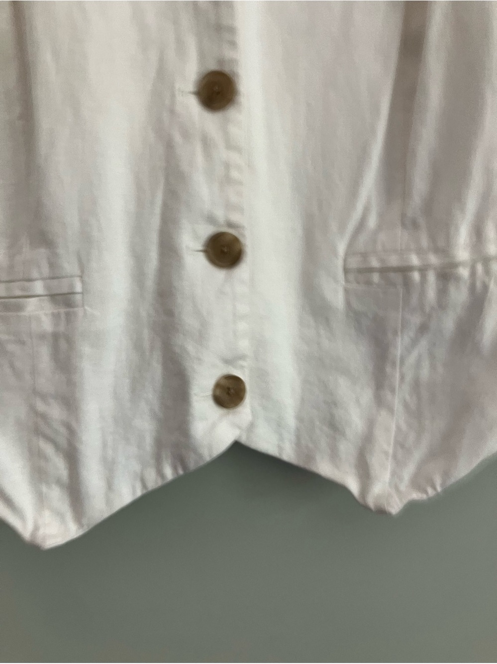 A NEW DAY White Linen Blend Minimalistic Light Weight Vest XXL - Picture 5 of 11